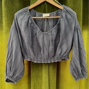 NWT Universal Threads Peasant Cotton Crop Top
